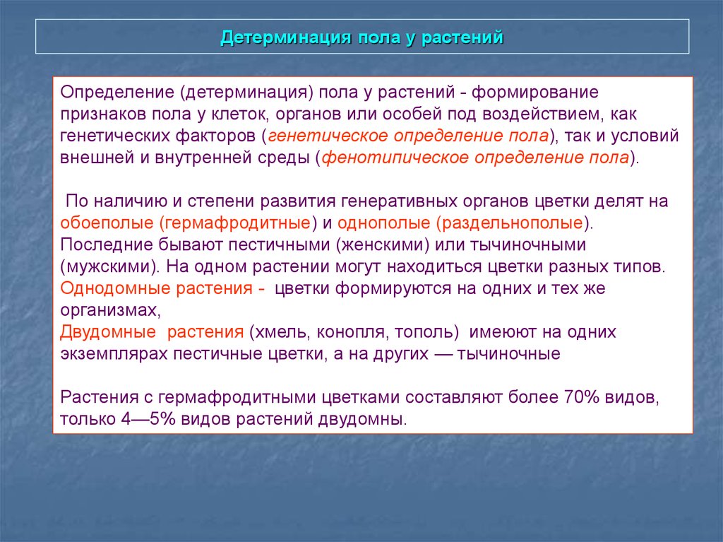 Детерминация это. Детерминация пола у растений. Определение пола у растений. Детерминация признаков пола. Механизмы детерминации пола.