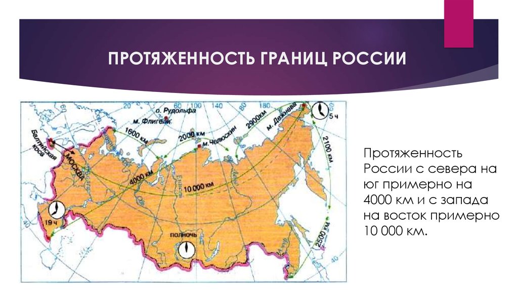 Границы россии 4 класс презентация