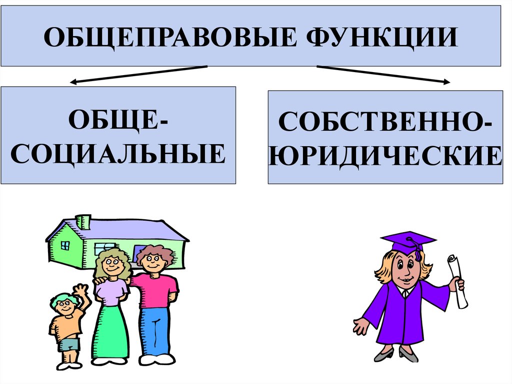 Собственно юридические функции. Общеправовые функции. Общеправовые тенденции развития это.