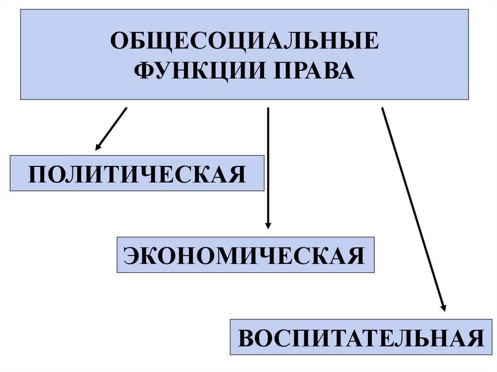 Собственно юридические функции. Функции правовой политики.