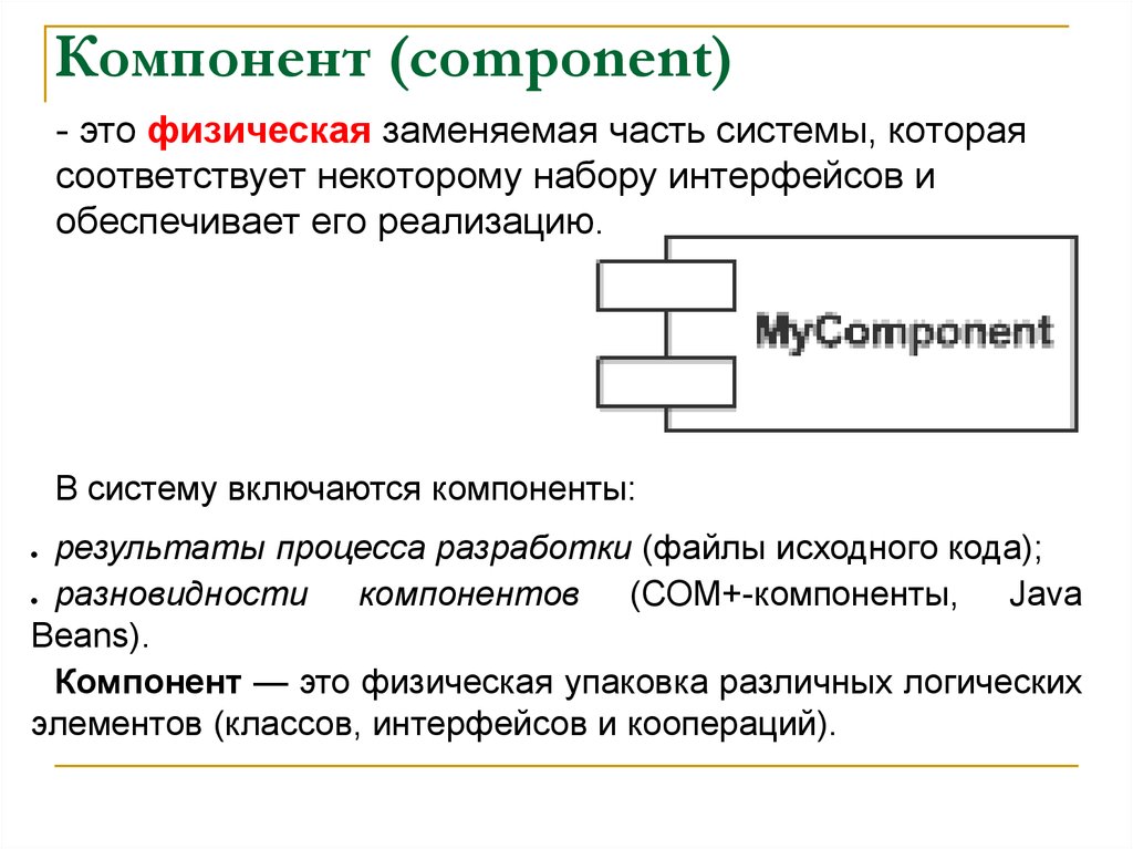 Компонент (component)