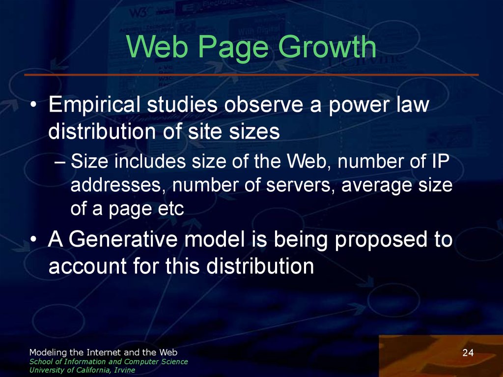 Web Page Growth