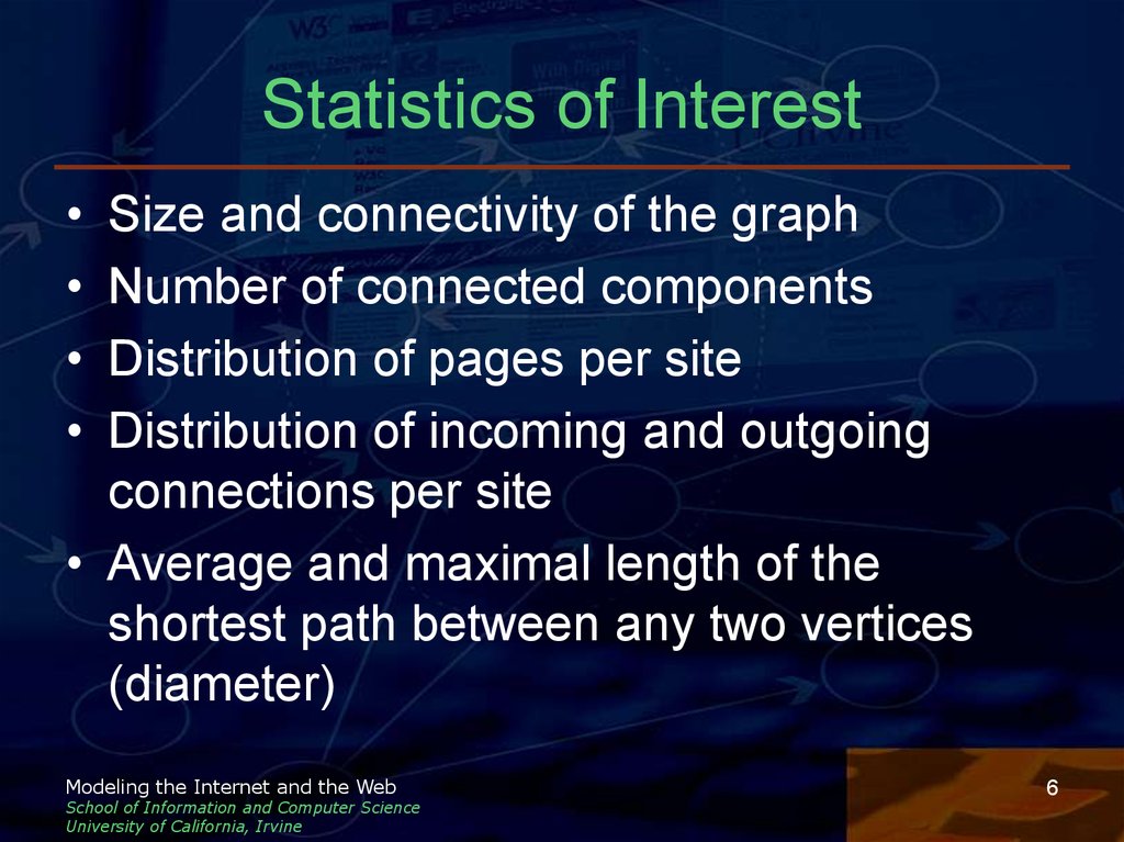 Statistics of Interest