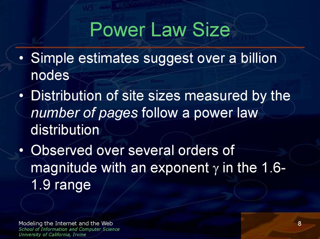 Power Law Size