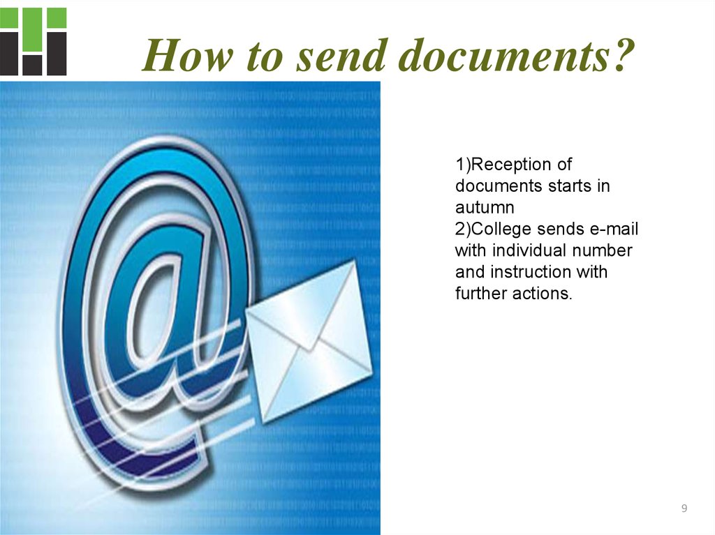 How to send documents?