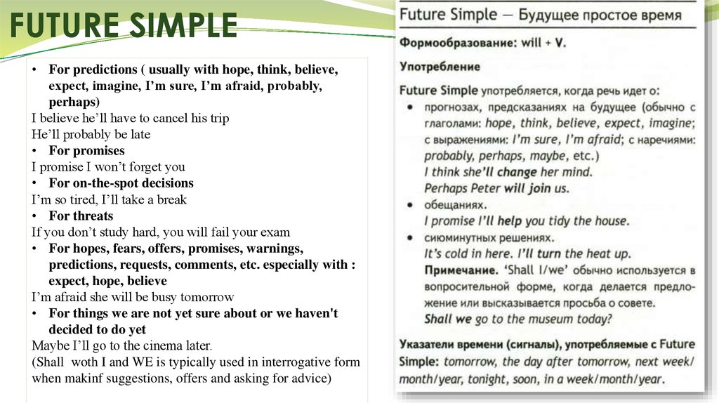 Future simple words. Future simple для чего употребляется. Употребление Future simple в английском языке. Future simple в английском языке маркеры. Простое будущее время употребление.