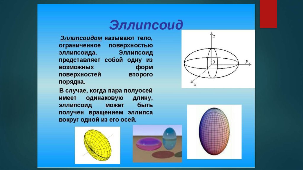 Эллипсоид фигура фото