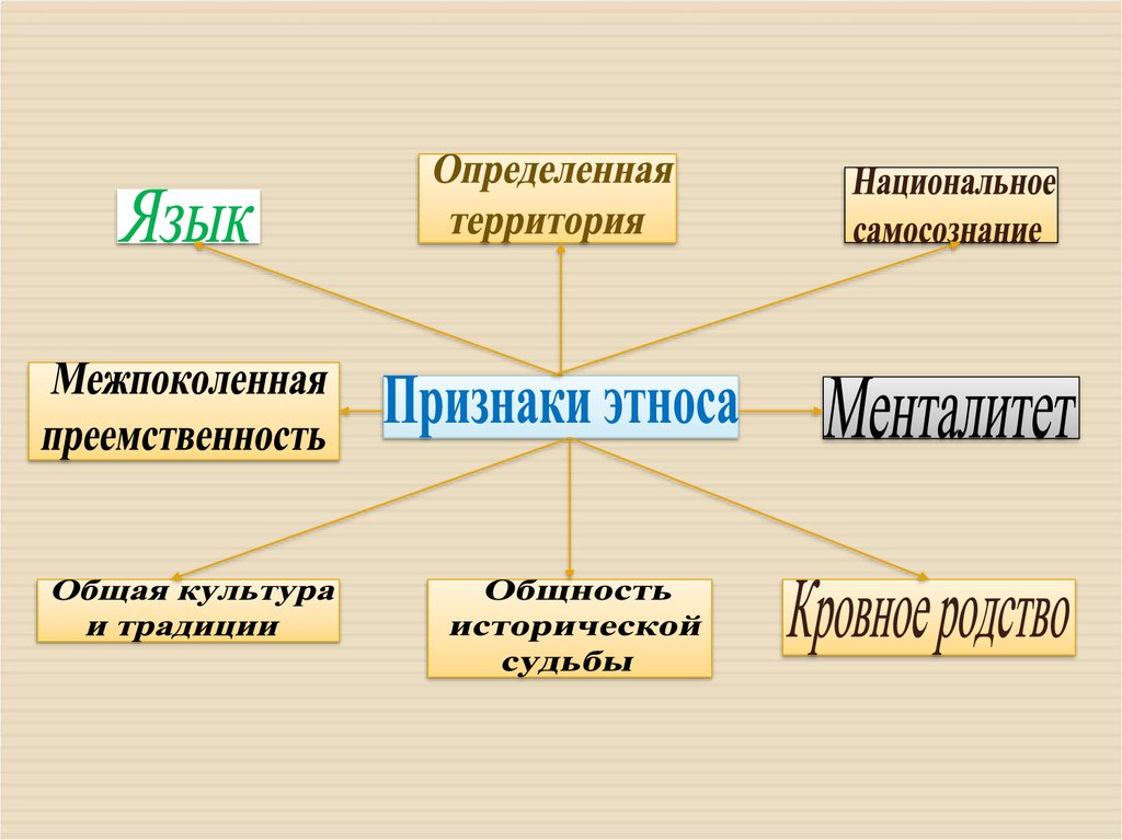 Перечислите основные признаки этноса