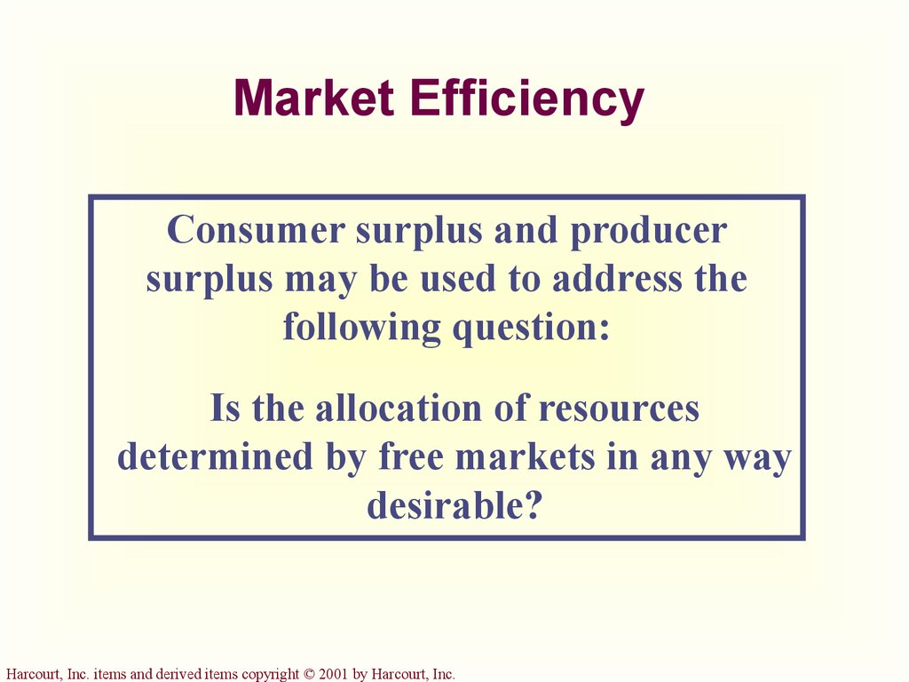Market Efficiency