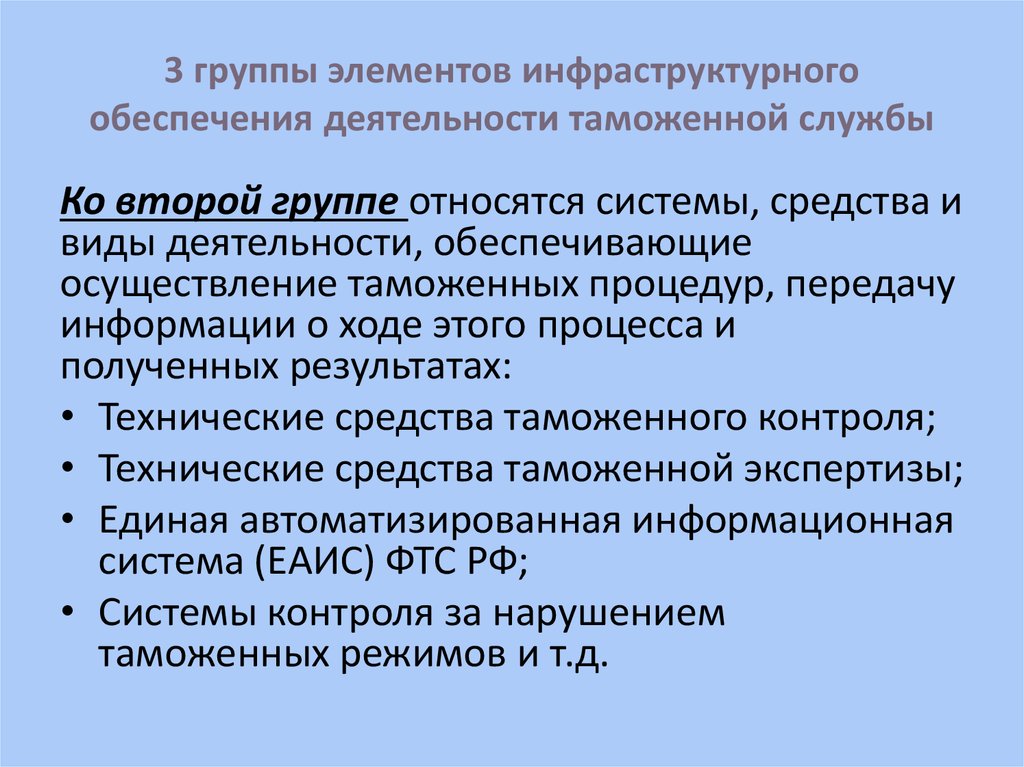 Околотаможенная инфраструктура презентация