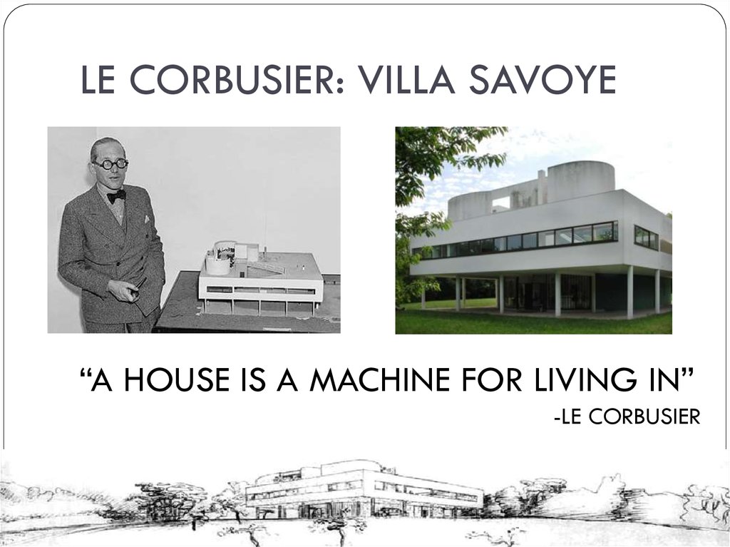 LE CORBUSIER: VILLA SAVOYE