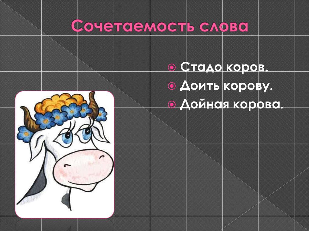 Сочетаемость слова