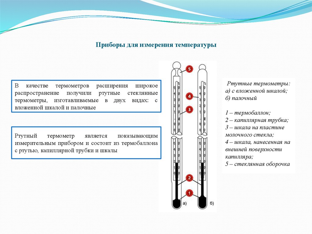 Термометр расширения устройство