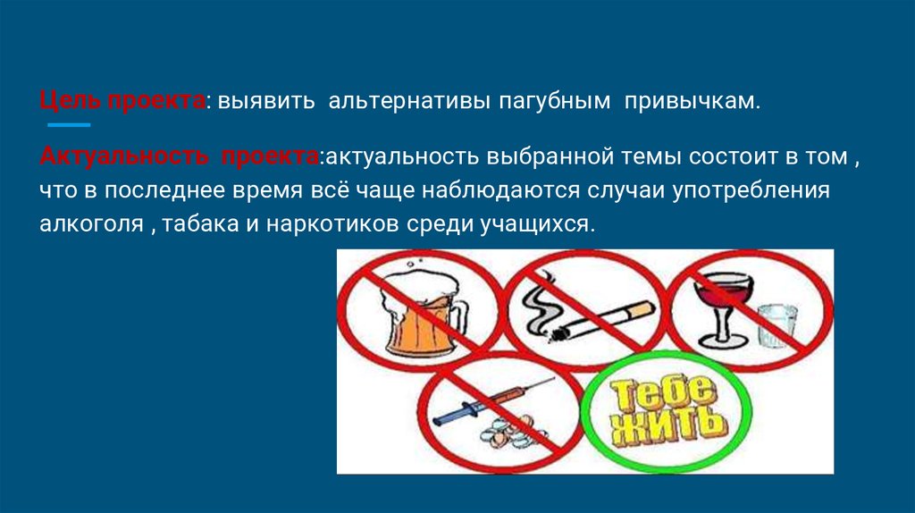 Индивидуальный проект вредные привычки