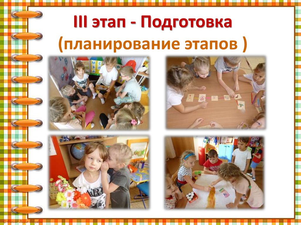 III этап - Подготовка (планирование этапов )