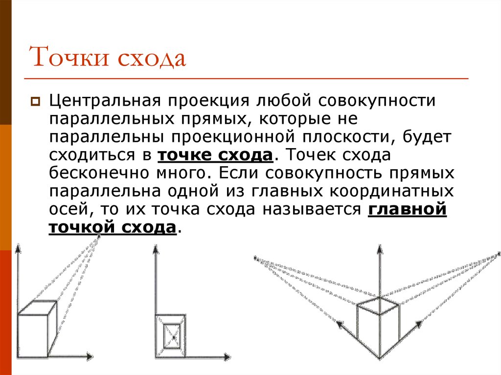 Параллельной проекцией прямой является