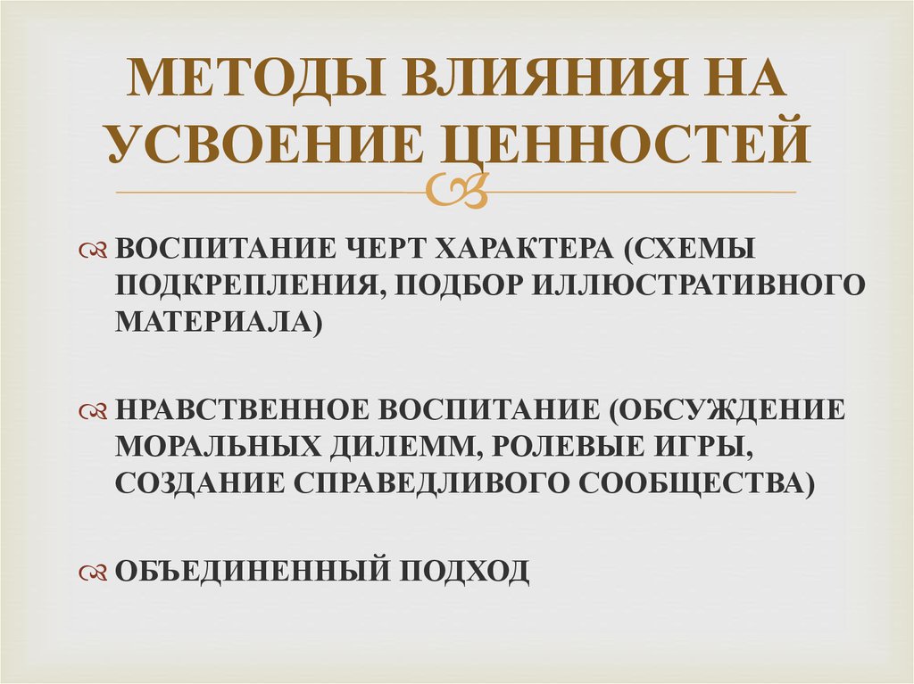 Методы влияния