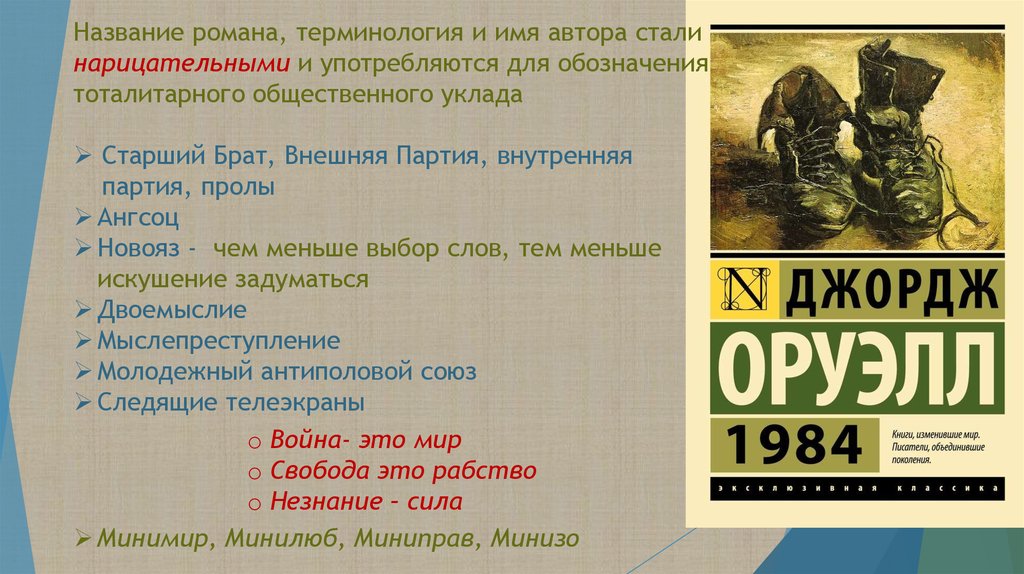 1984 джордж оруэлл презентация