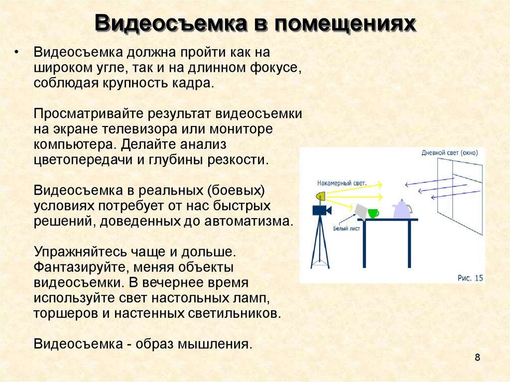 Основы видеосъемки презентация