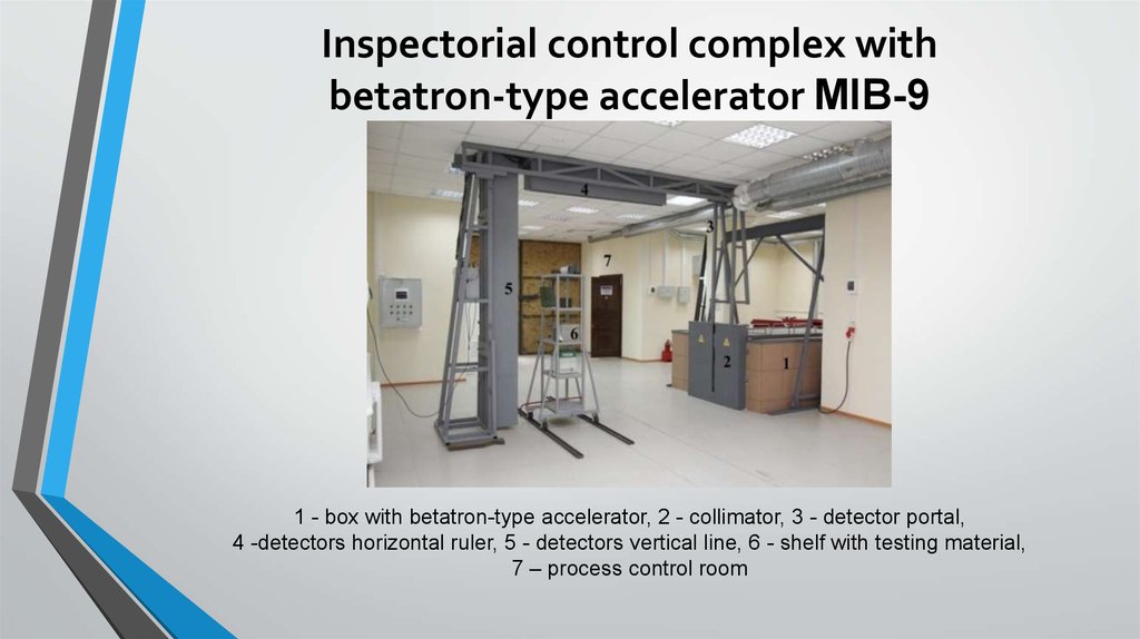 Inspectorial control complex with betatron-type accelerator MIB-9