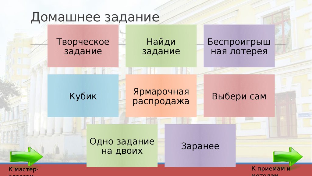 Идеи для линейной презентации. Творческое задание как факт.