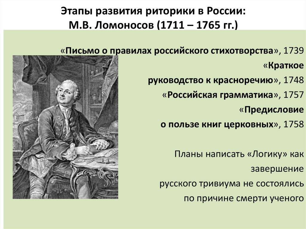 Первые русские риторики