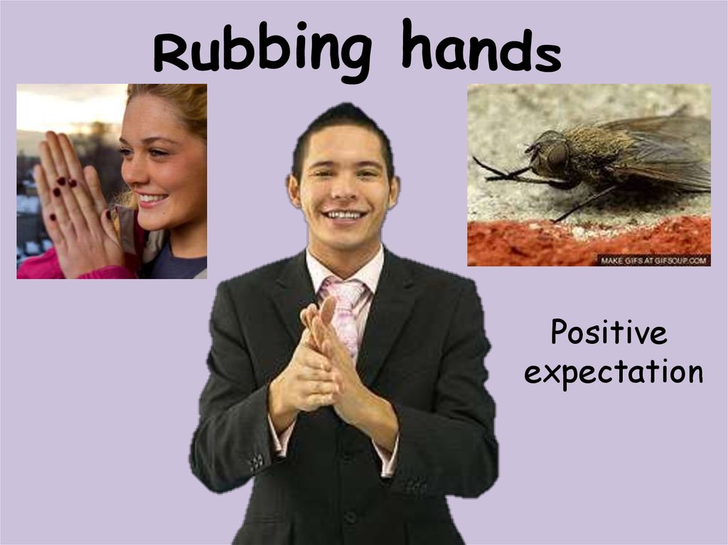 Rubbing hands
