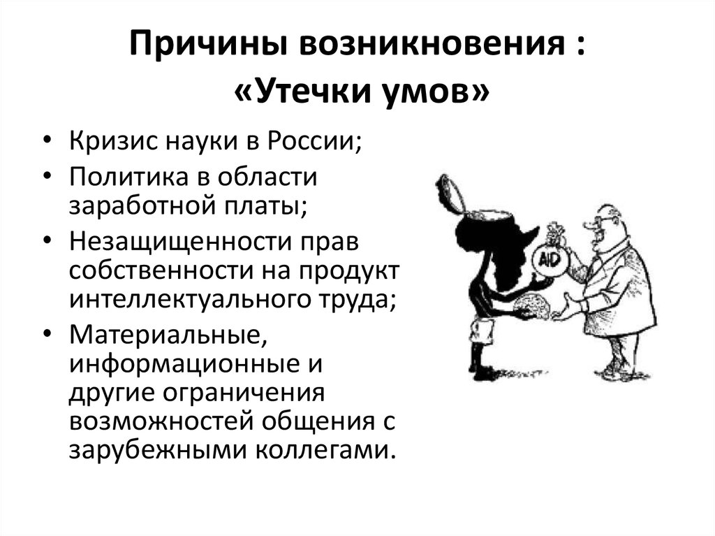 Причины утечки