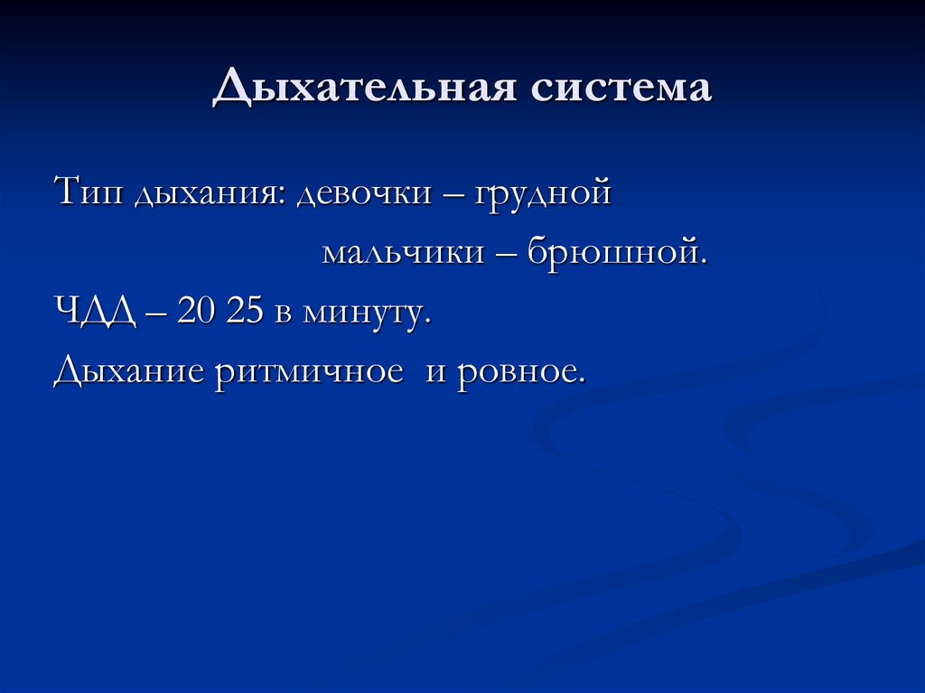 Дыхательная система