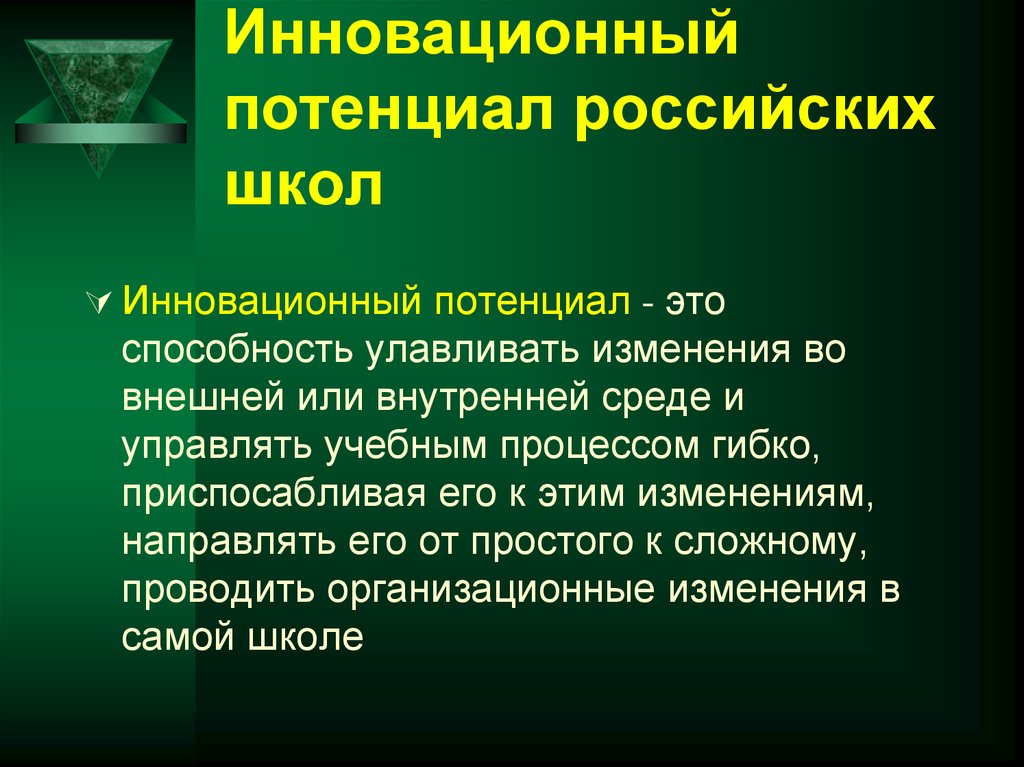 Инновационный потенциал