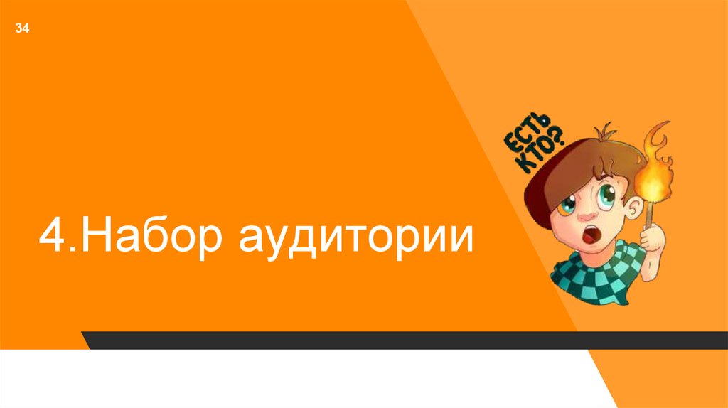 4.Набор аудитории