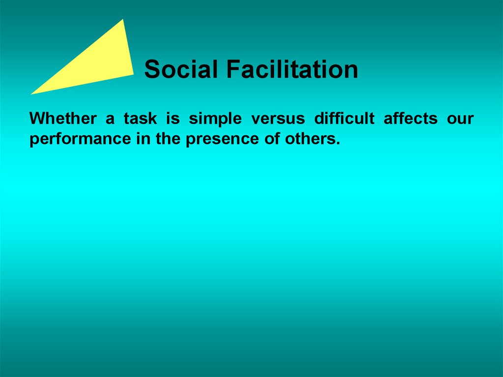 Social Facilitation