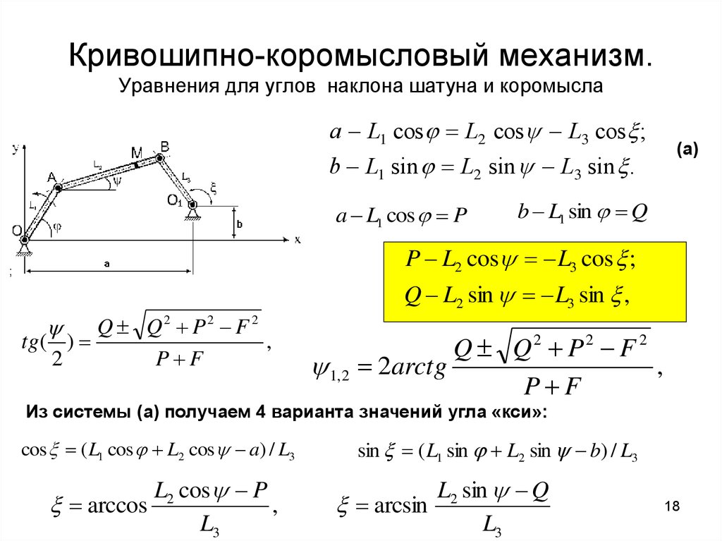 Уравнение угла. ТММ Кривошипно-коромысловый механизм. Кинематическая схемы Кривошипно-коромыслового механизма. Четырехзвенный Шарнирный Кривошипно-коромысловый механизм. Плоскопараллельное движение Кривошипно-коромысловый механизм.