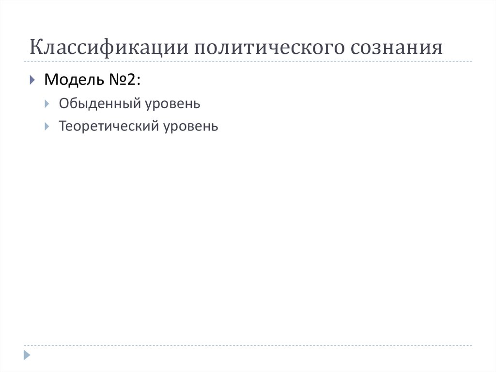 Как классифицируется политическая карта. Классификация политического сознания. Уровни политического сознания. Обыденный уровень политического сознания. Модель сознания.