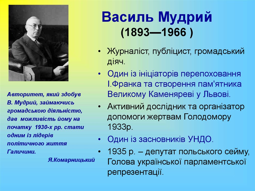 Василь Мудрий (1893—1966 )