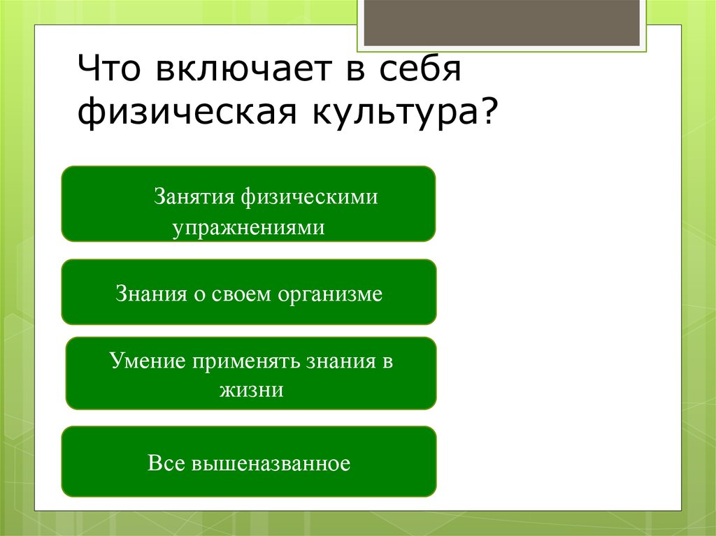 Презентация не может включать в себя