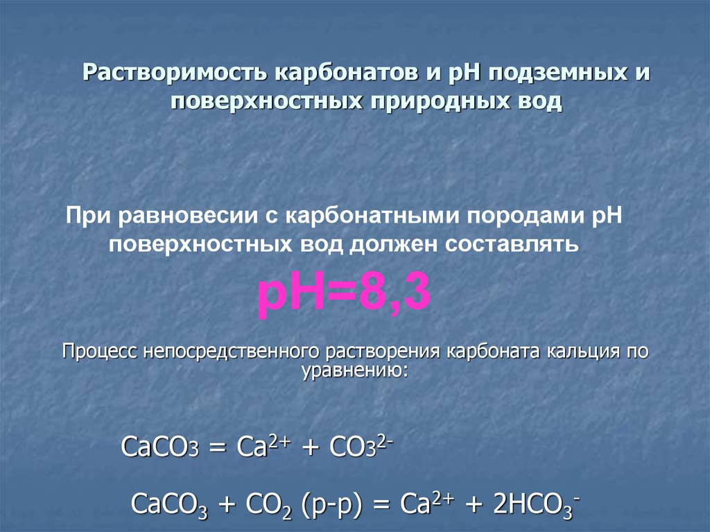 Растворение гидрокарбоната натрия