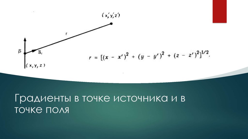 Точки источники. Градиент точками. Градиент поля в точке. Уравнение градиента в точке. Градиент теория поля.