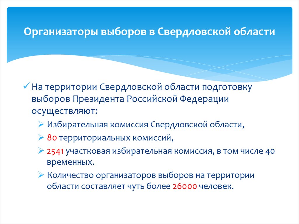 Подготовка выборов. Кто является организаторами выборов.