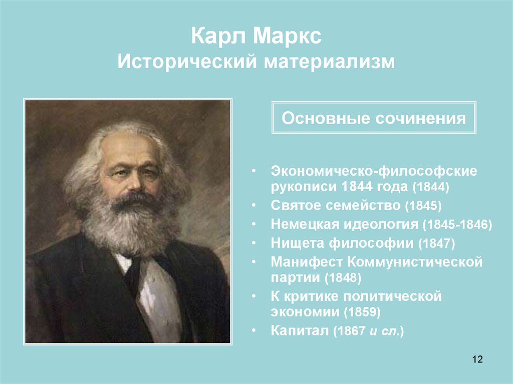 К маркс презентация