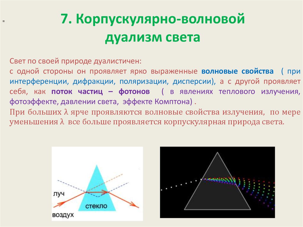 Дуализм свойств света