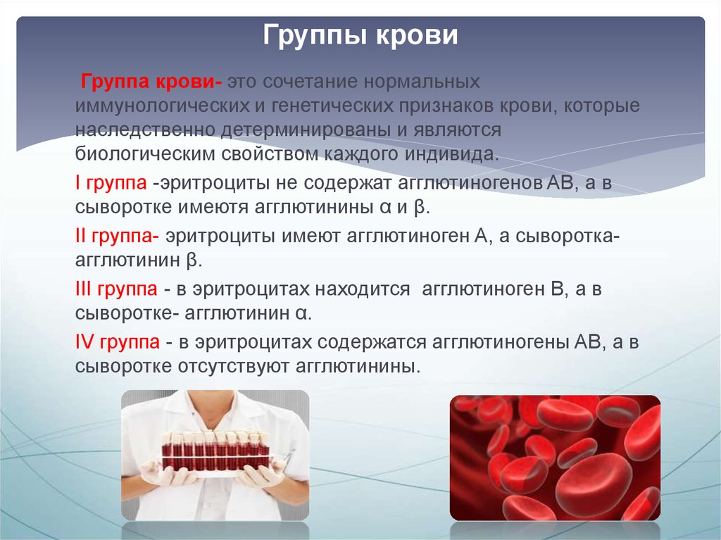 Принцип групп крови