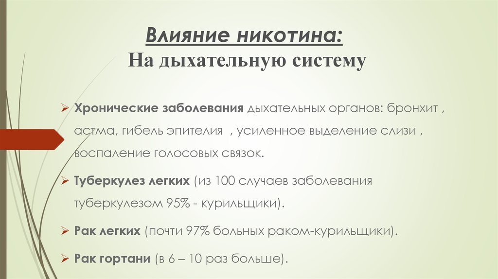 Влияние никотина. Влияние никотина на дыхательную систему. Действие никотина на органы дыхания. Влияние курения на органы дыхания. Влияние табака на дыхательную систему.