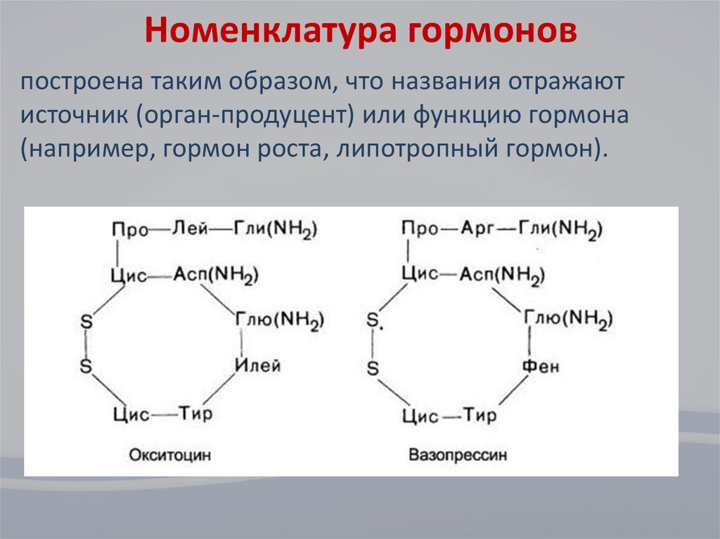 Гормоны презентация по биохимии