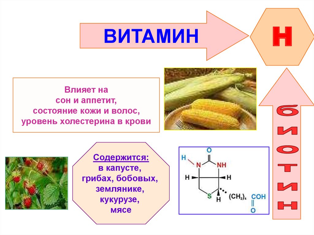 Витамины презентация по химии