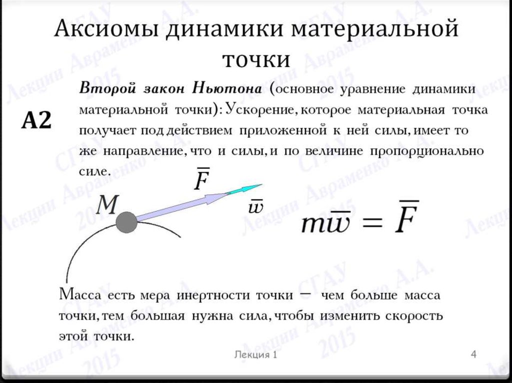 Материальная точка имеет. Аксиомы динамики техническая механика. Основной закон динамики (1 Аксиома динамики). Аксиомы динамики теормех. 1 Аксиома динамики техническая механика.