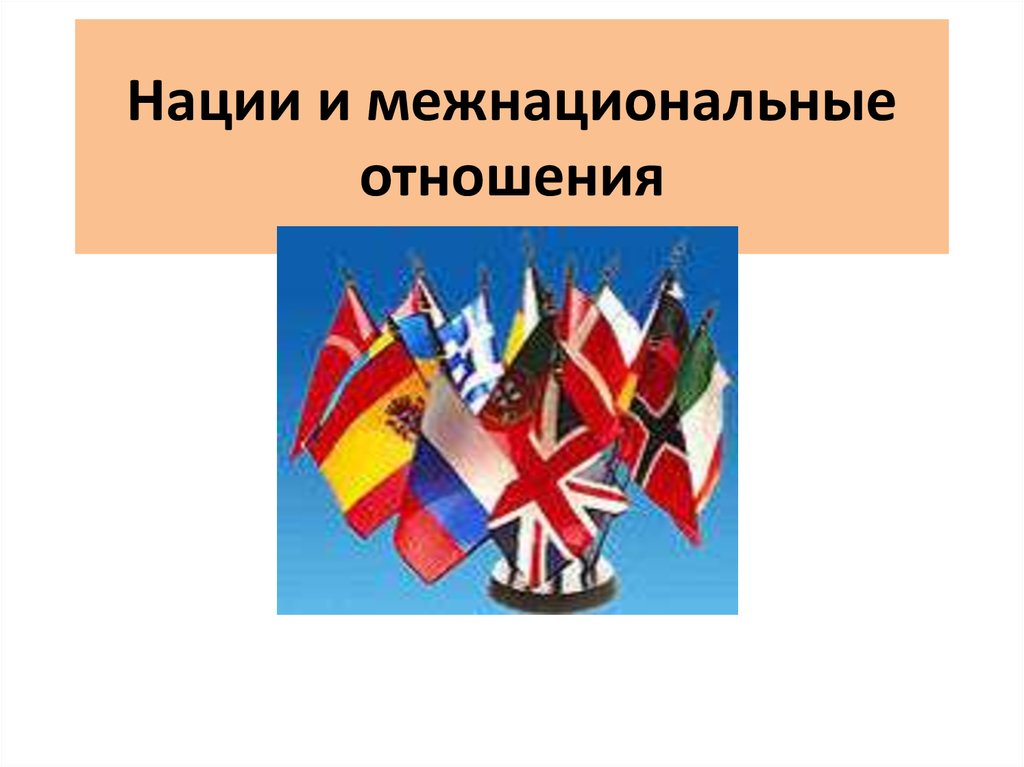 Виды наций и межнациональные отношения презентация