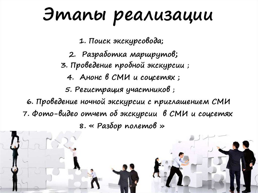 Этапы реализации