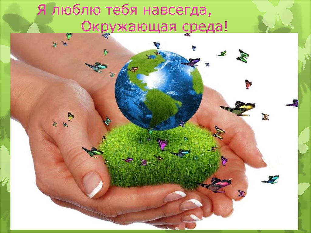 Я люблю тебя навсегда, Окружающая среда!
