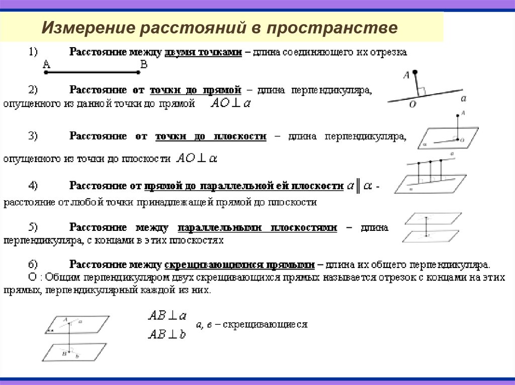 Вид расстояние. Расстояние в пространстве. Понятие расстояния в пространстве. Расстояние в пространстве геометрия. Измерение расстояний в пространстве.